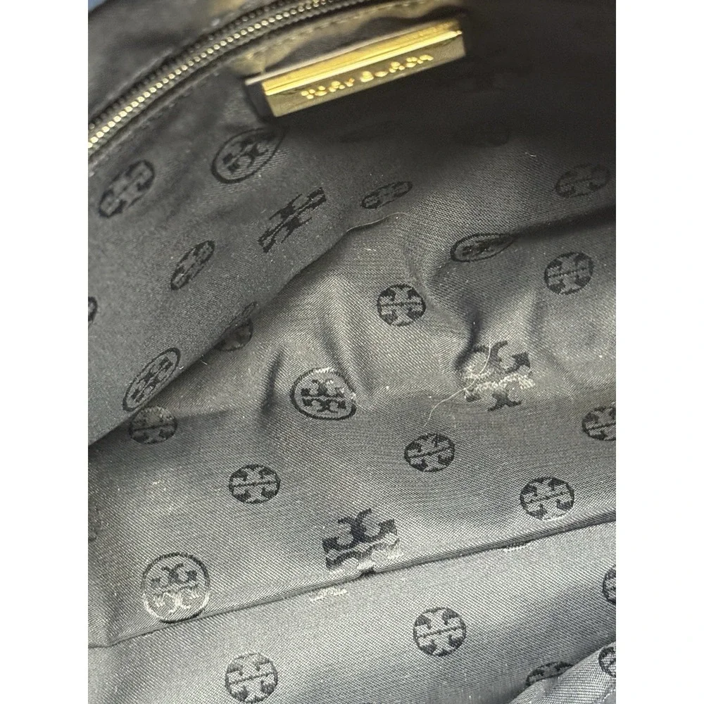 NWOT‎ Tory Burch Navy/Blue Felt Large Tote Bag